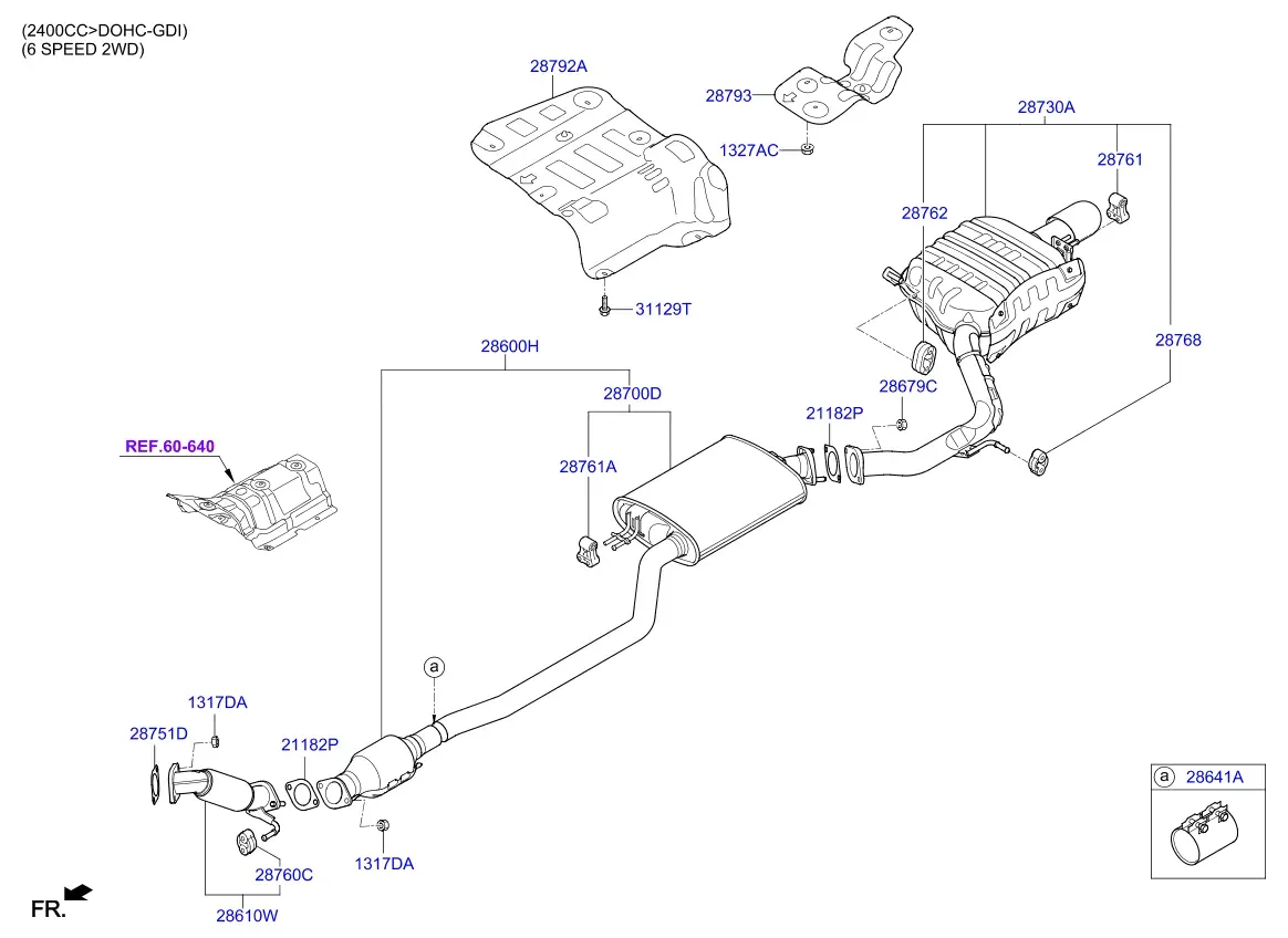 Exhaust system diagram