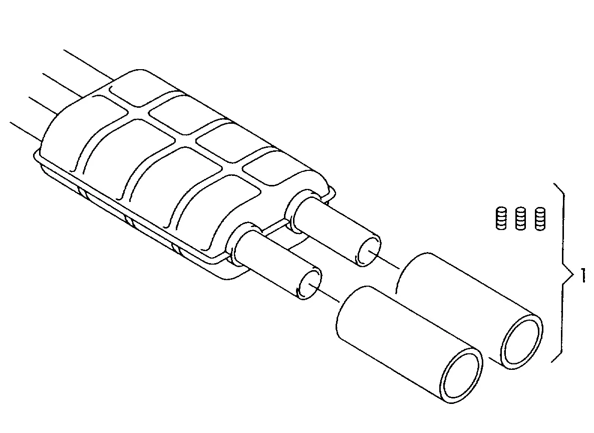 Накладка выхлопной трубы diagram