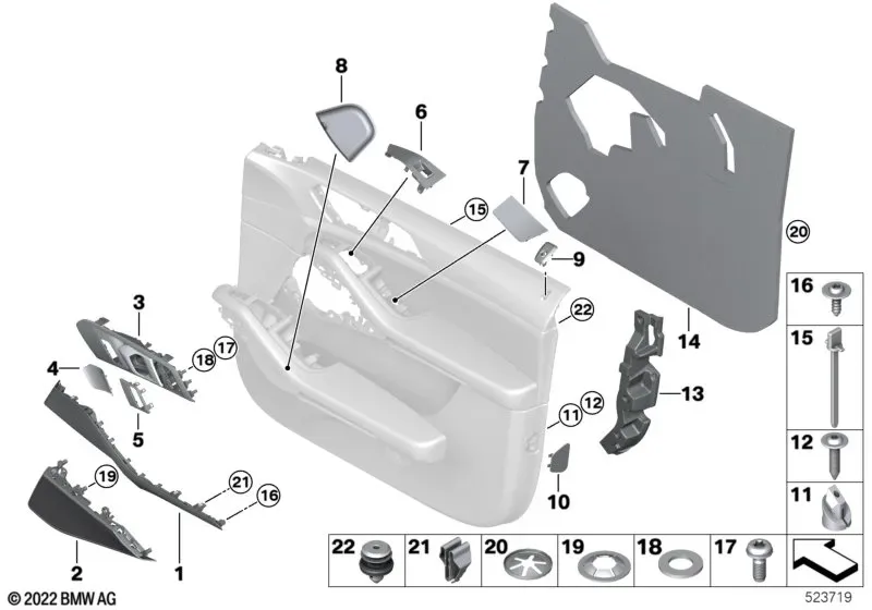 Front Door Trim Panels diagram