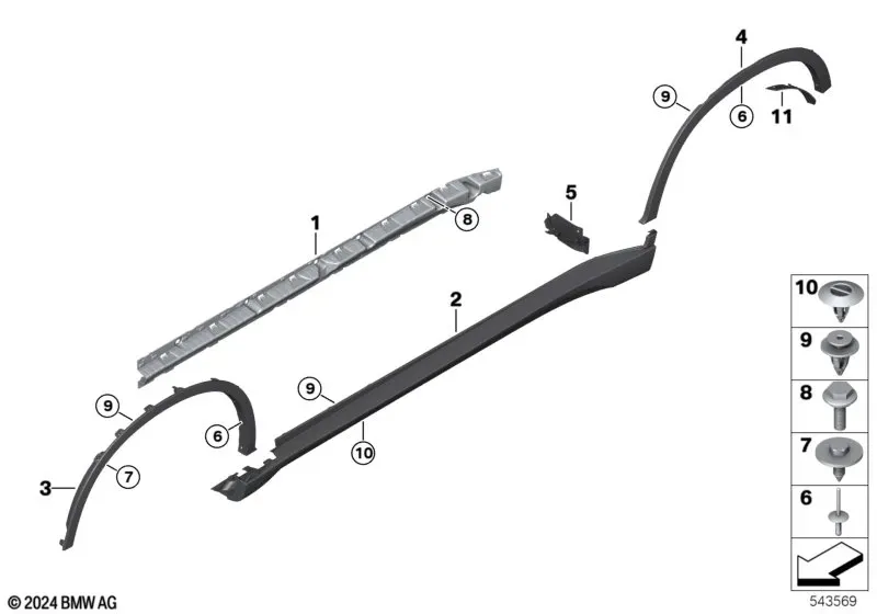 Sill Plates and Wheel Arch Trims diagram