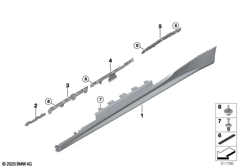 Sill and Wheel Arch Trims diagram