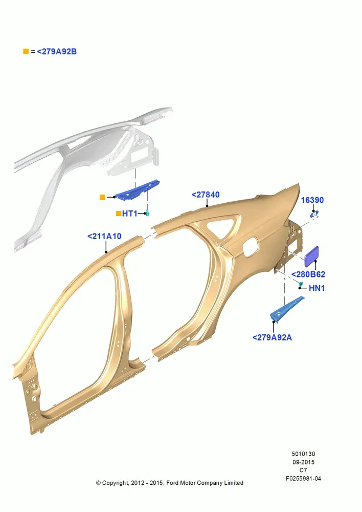 Outer Side Panels diagram