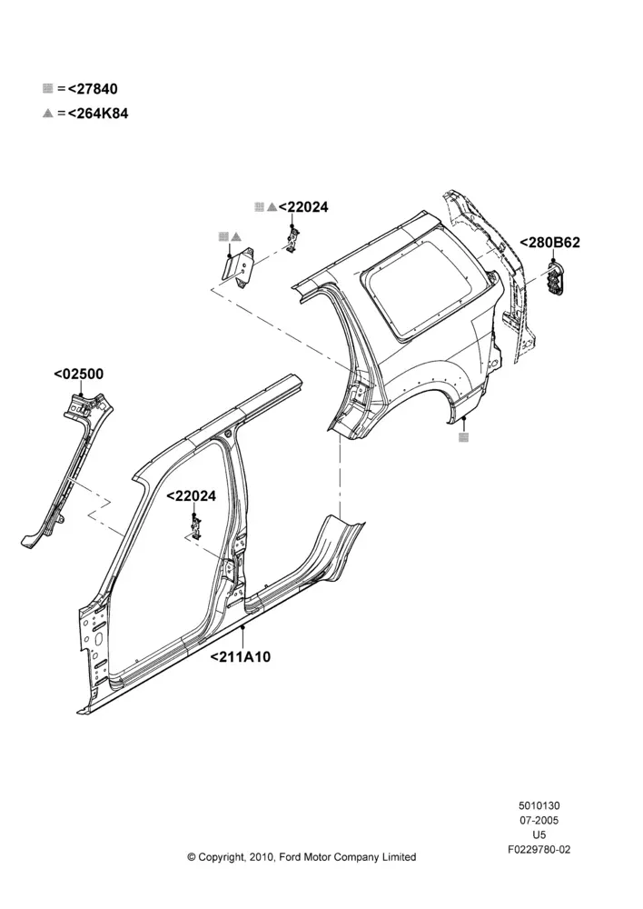 Outer Side Panels diagram