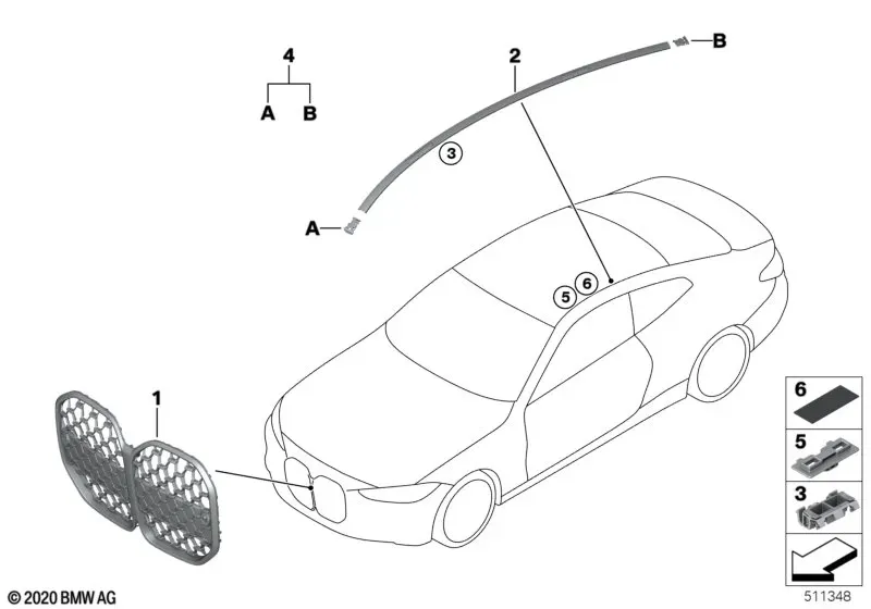 Exterior Trim and Decorative Grilles diagram