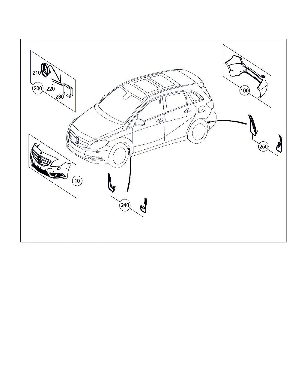 Exterior Body Trim Parts diagram