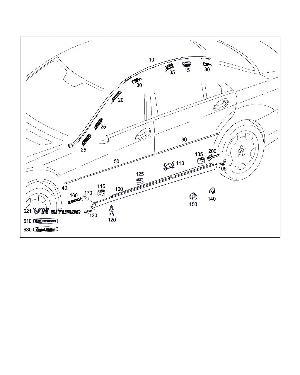 Exterior Body Trim Parts diagram