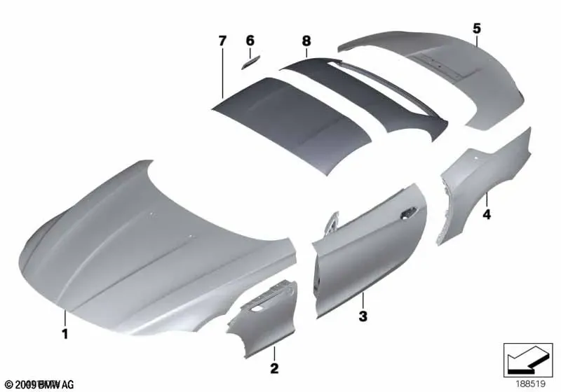 Exterior Body Panels diagram