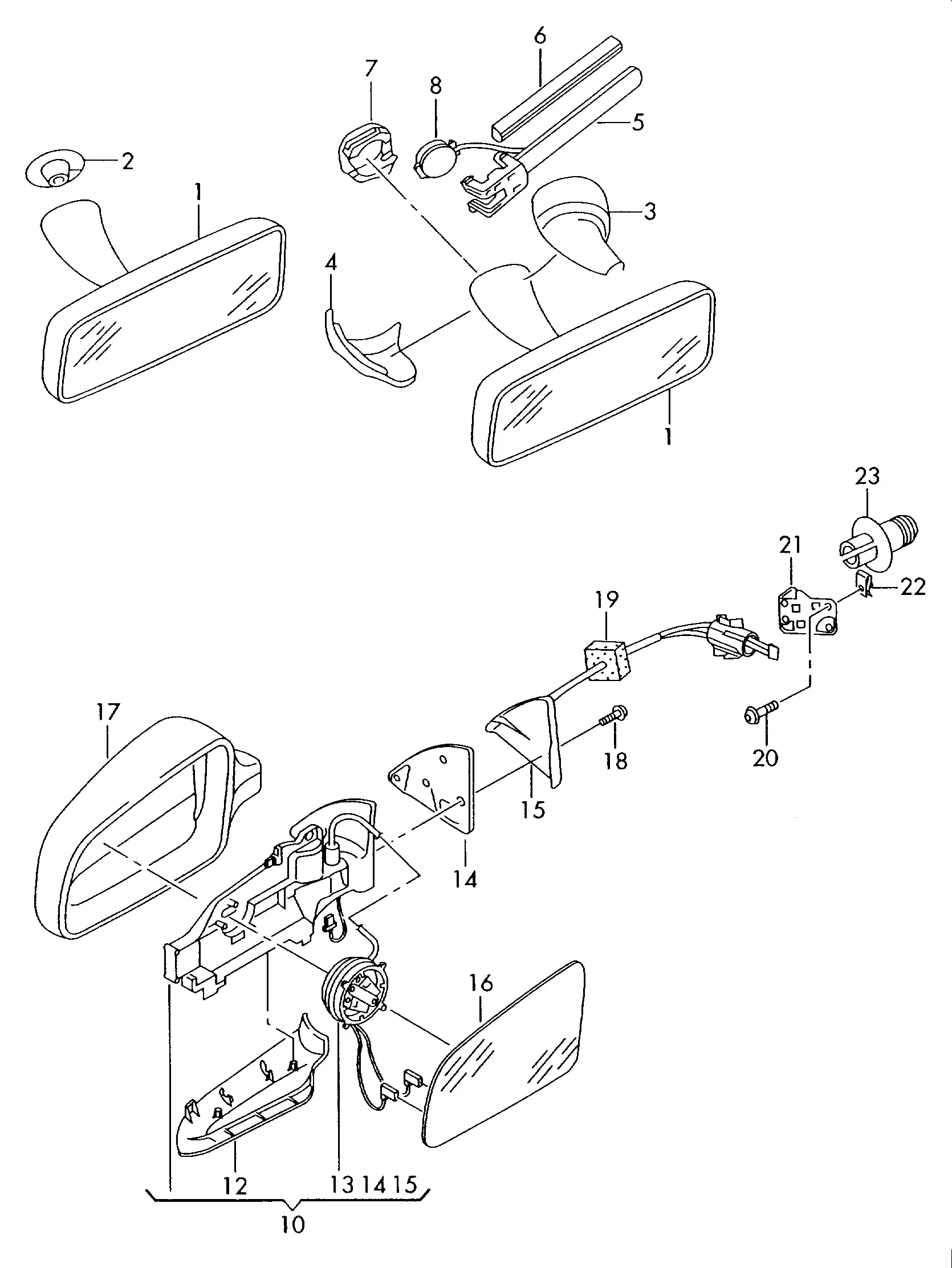 Exterior Mirrors diagram