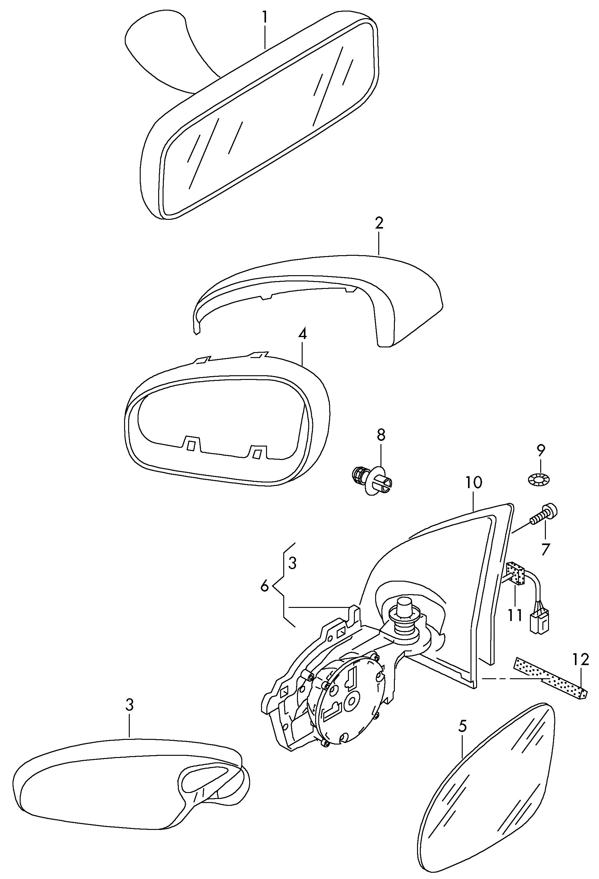 Exterior Mirrors diagram