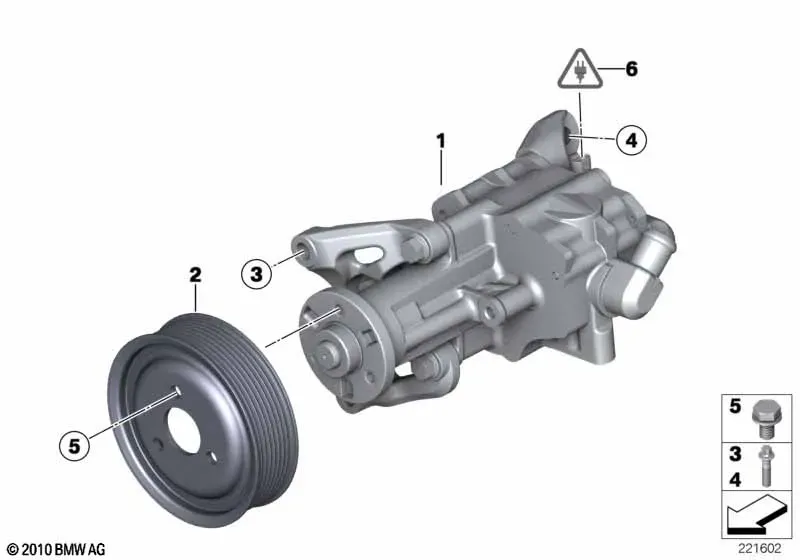 Power Steering Pump diagram