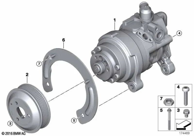 Power Steering Pump diagram