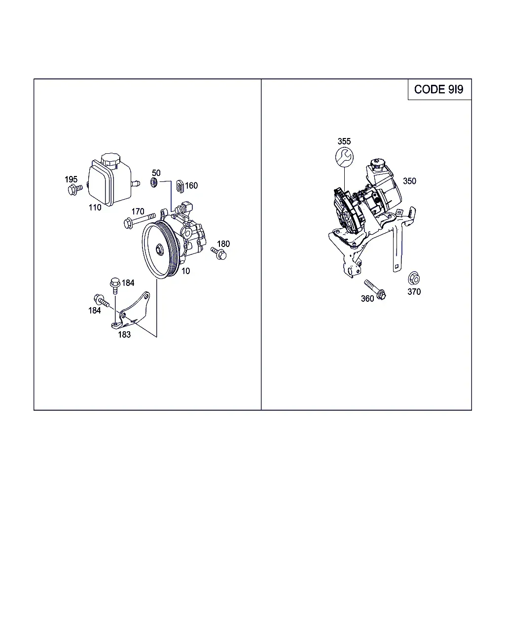 Power Steering Pump diagram