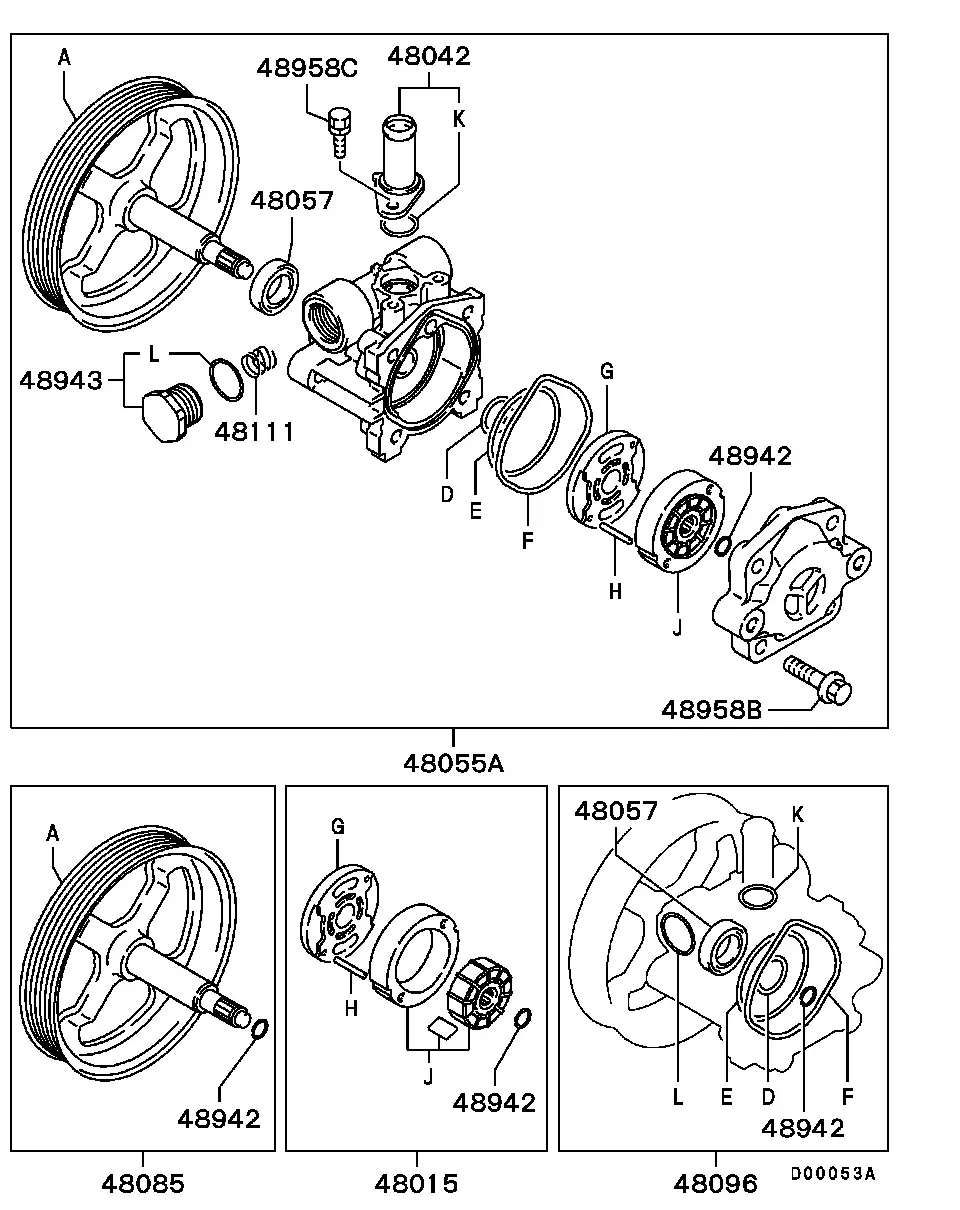Power Steering Pump diagram