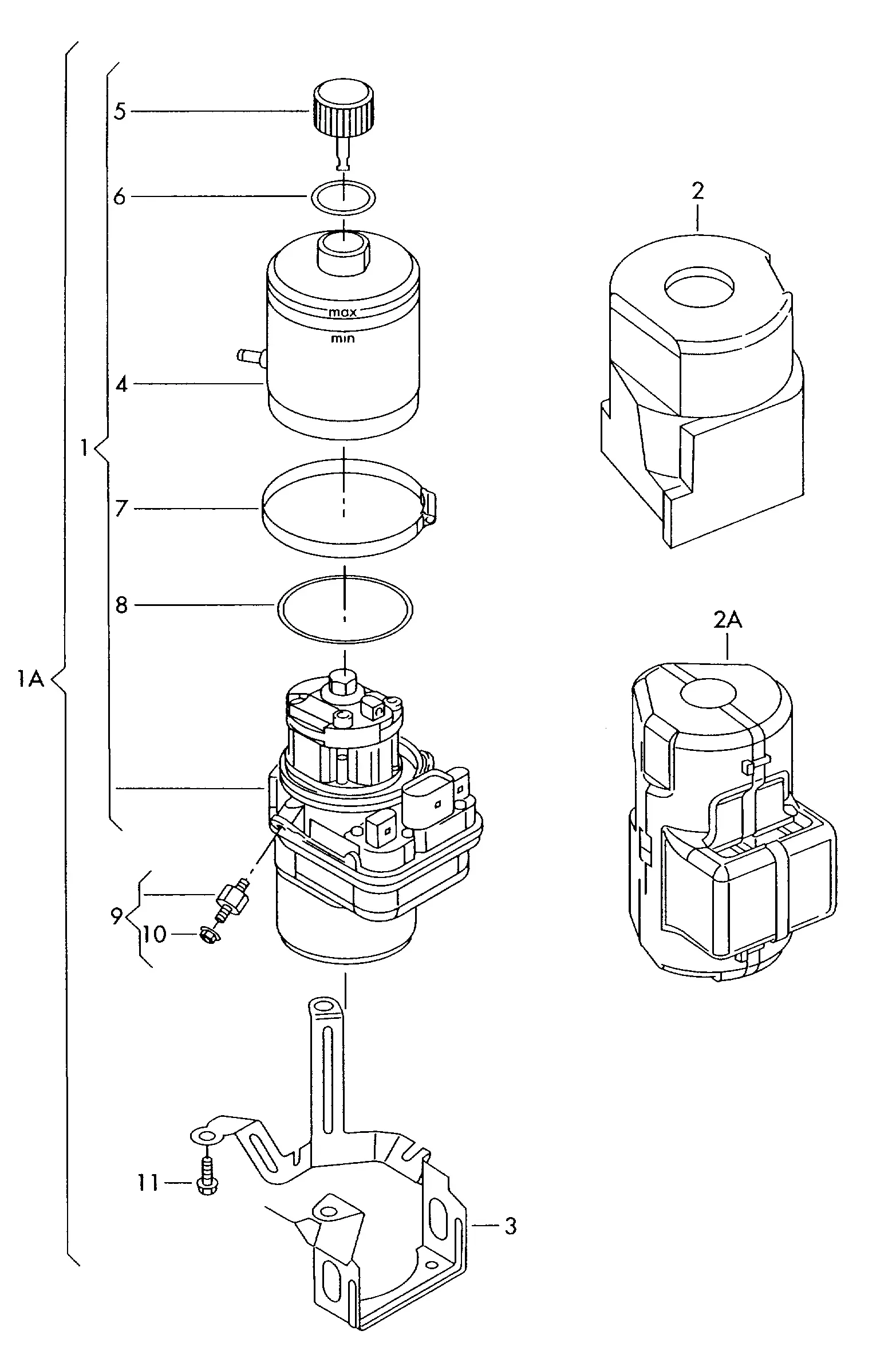 Power Steering Pump diagram