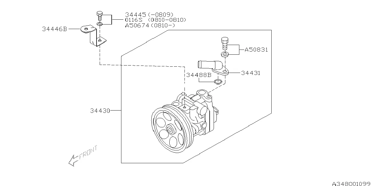 Power Steering Pump diagram