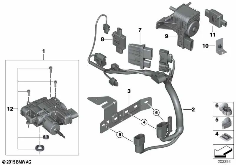 SCR Pump and Filter Unit diagram