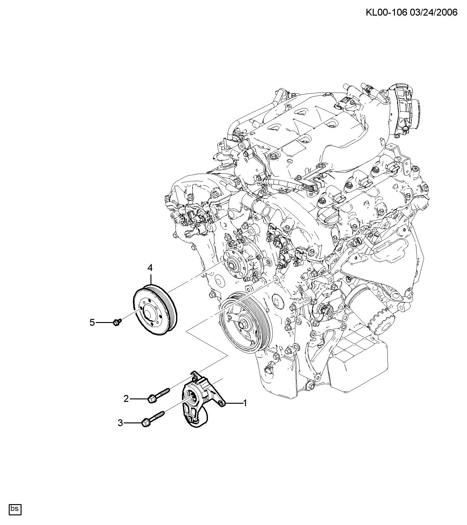 Belt Tensioner and Idler Pulley diagram