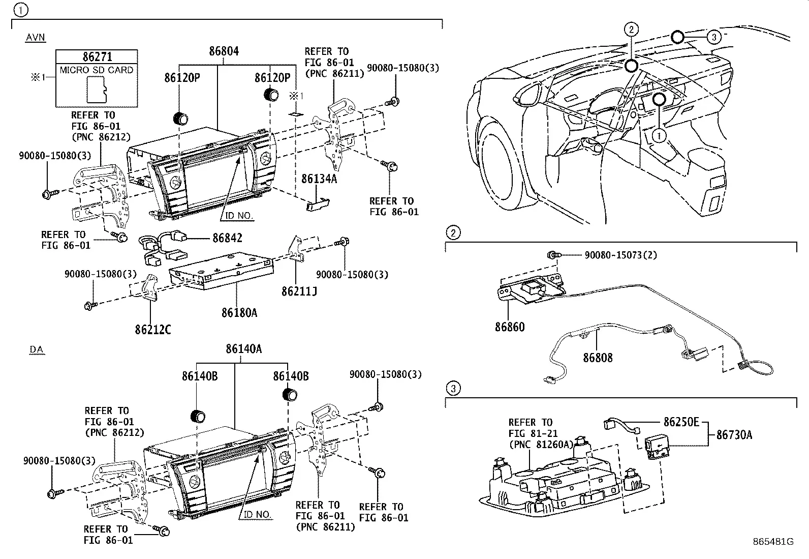 Navigation and Front Monitor Display diagram
