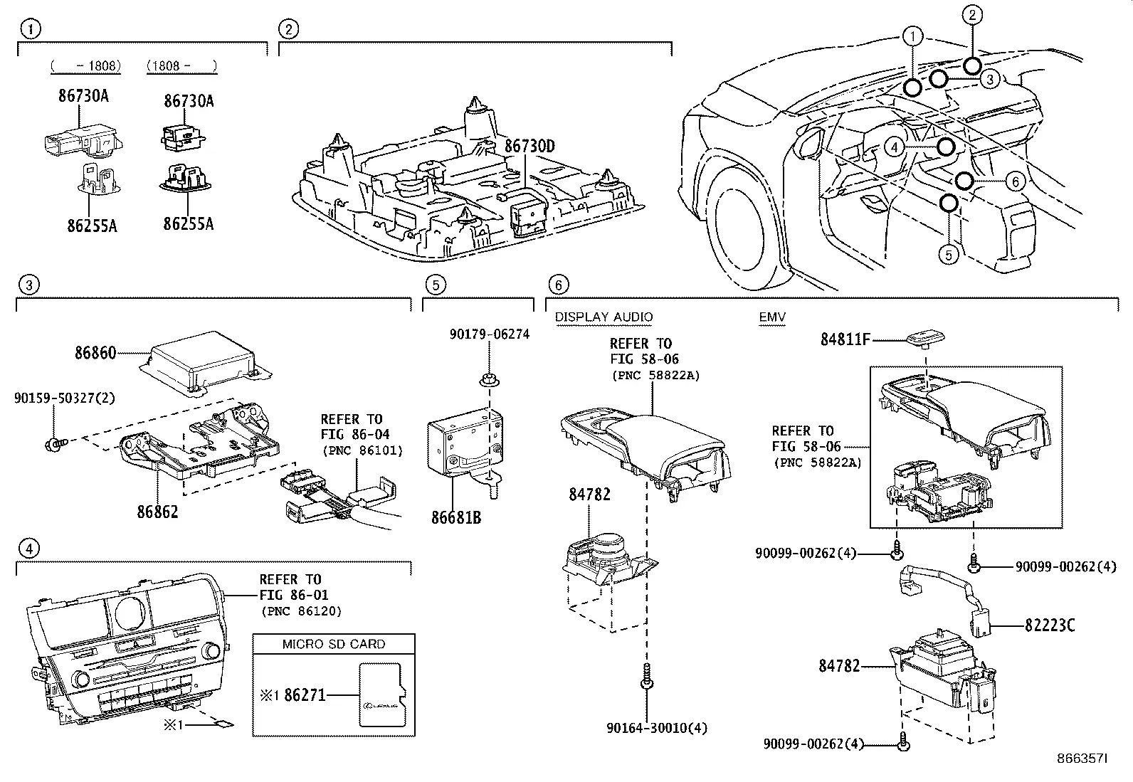 Navigation and Front Monitor Display diagram