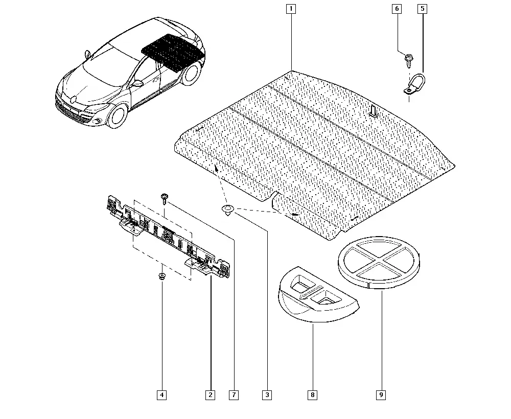 Trunk Carpet diagram