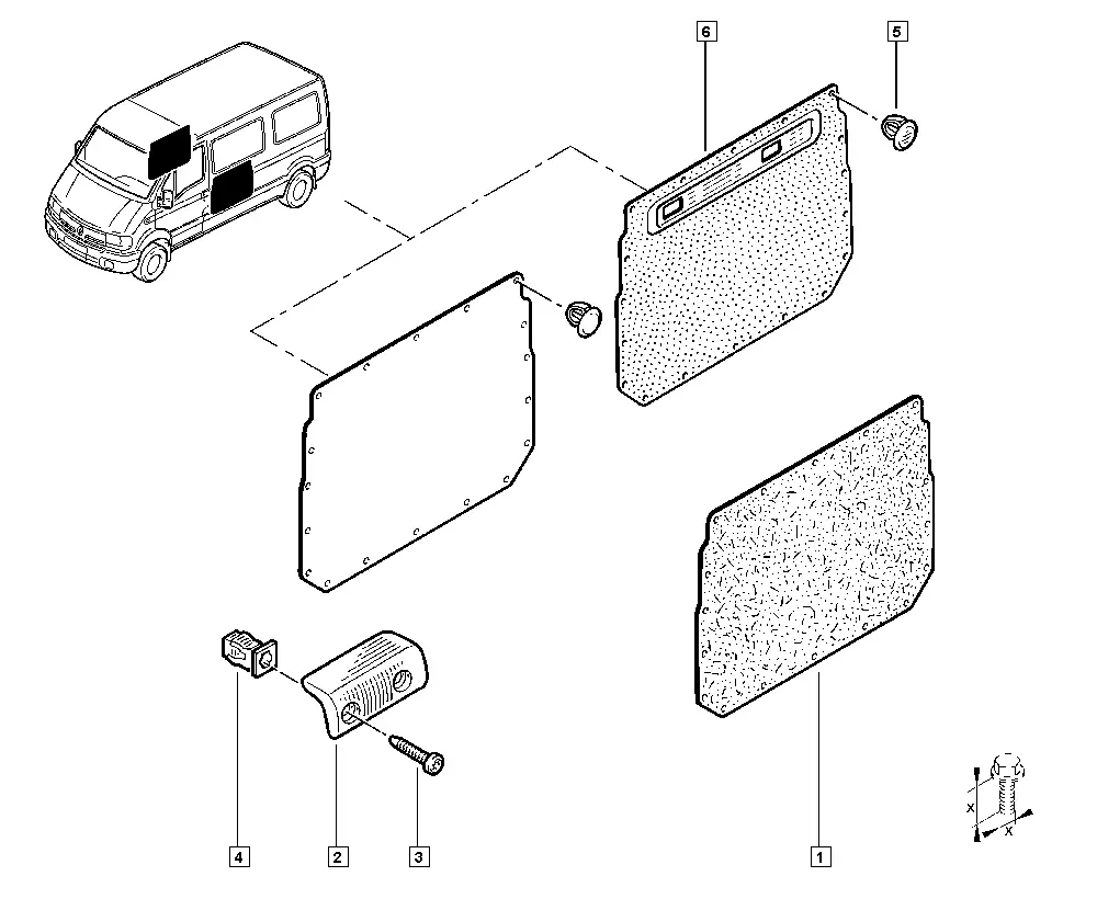 Door Trim Panels diagram