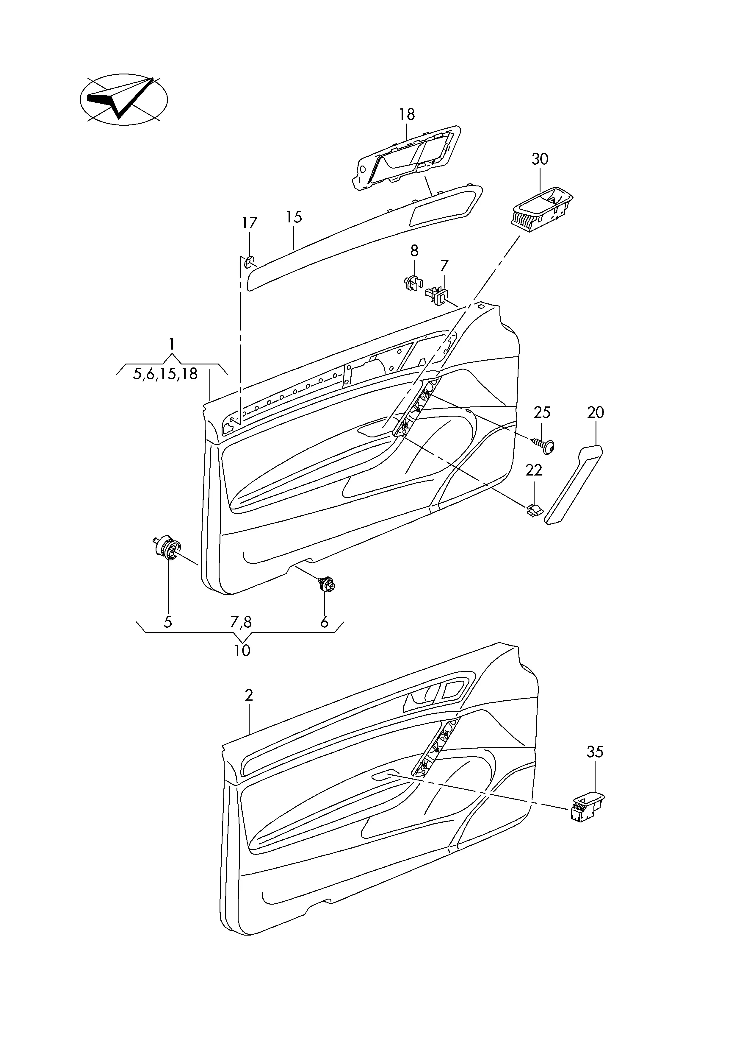 Door Trim Panel diagram