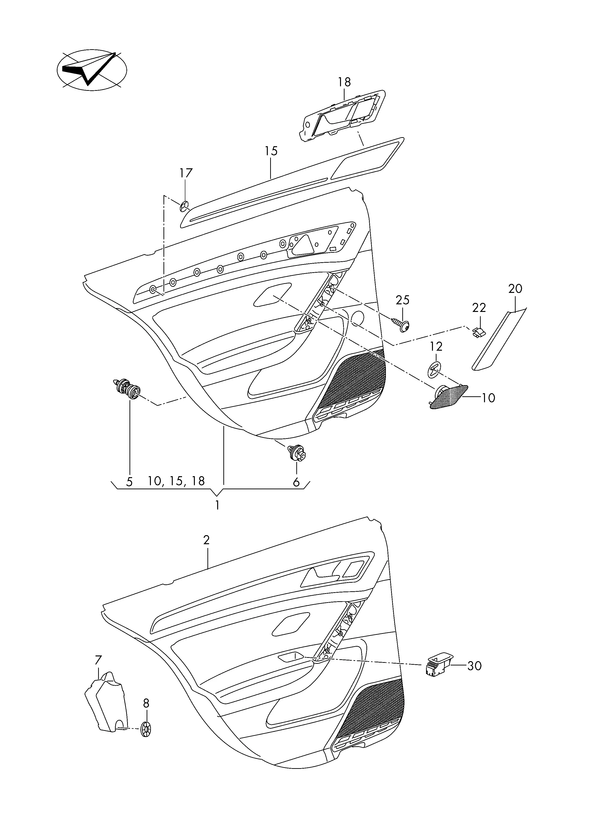 Door Trim Panel diagram
