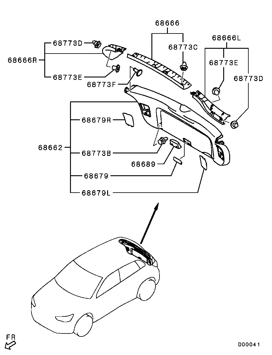 Tailgate Trim diagram