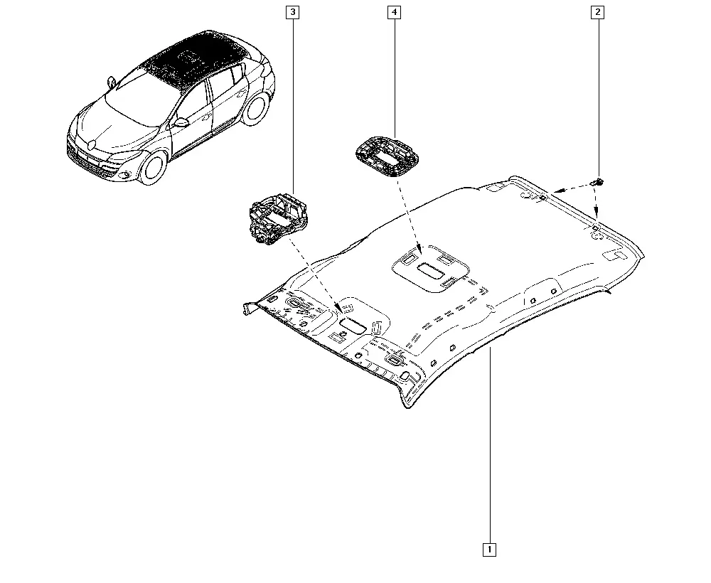 Headliner diagram