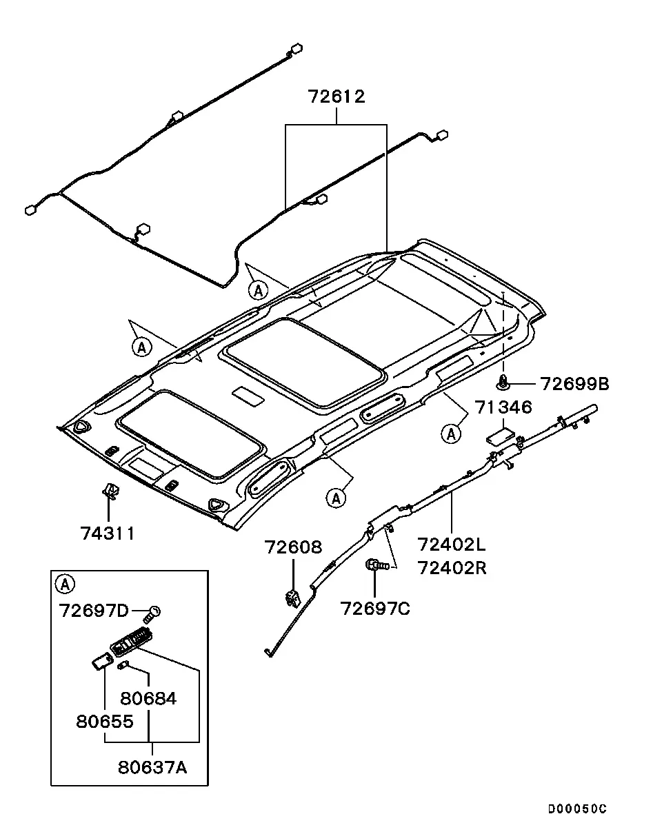 Headliner diagram