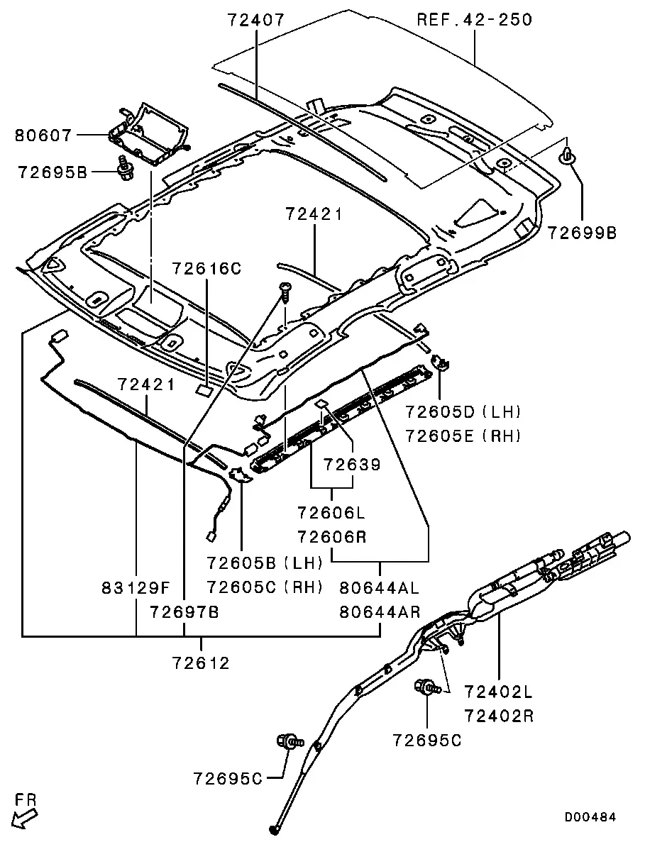 Headliner diagram