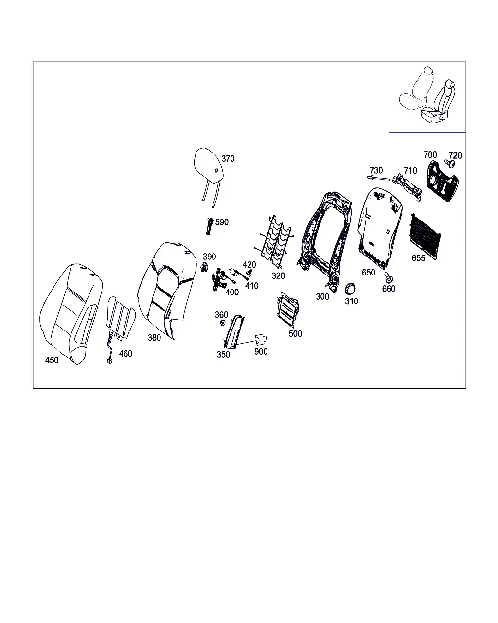Driver Seat Upholstery diagram