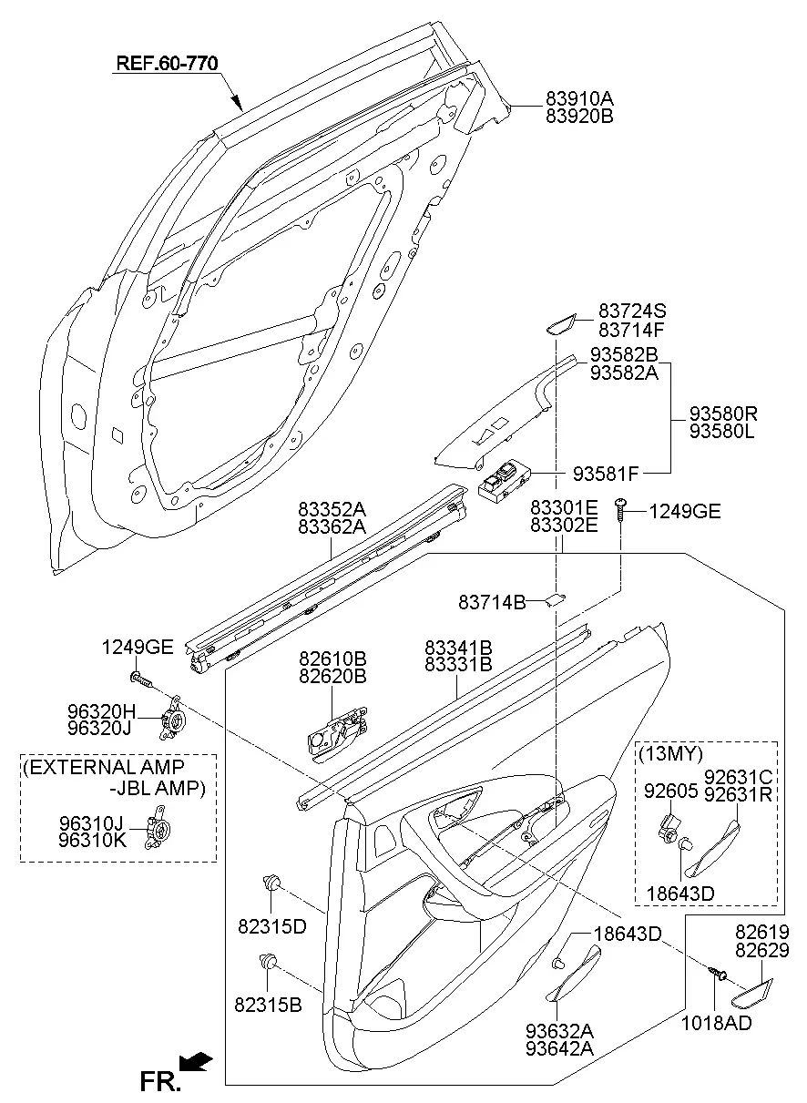 Rear Door Trim diagram