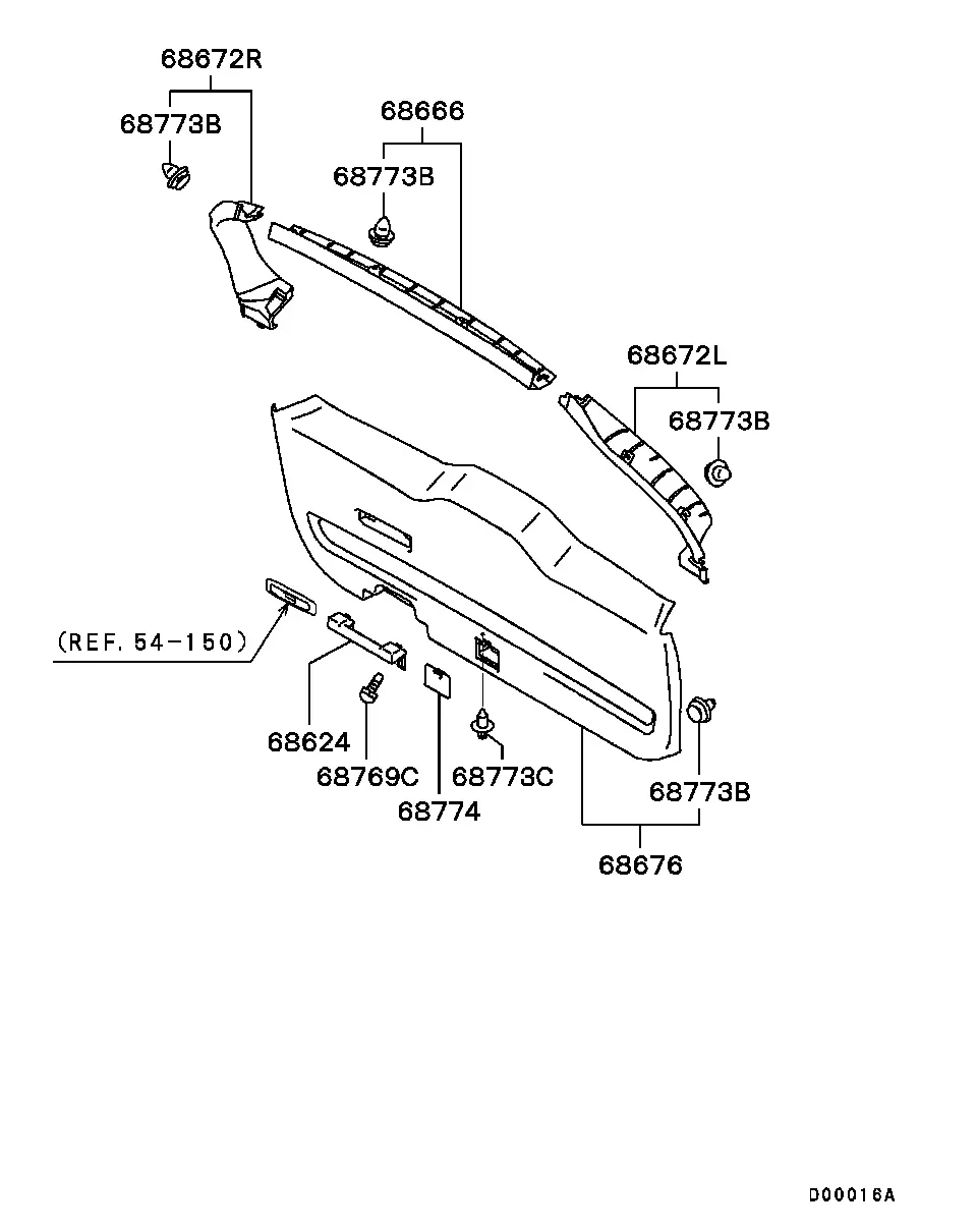Tailgate Trim diagram