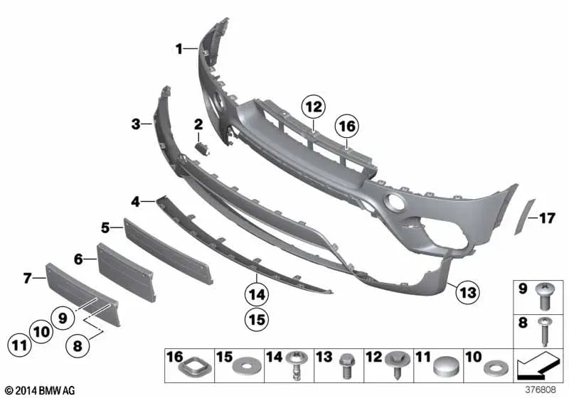 Front Bumper Trim diagram