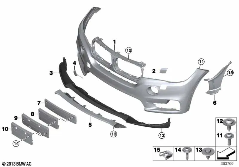 Front Bumper Trim diagram