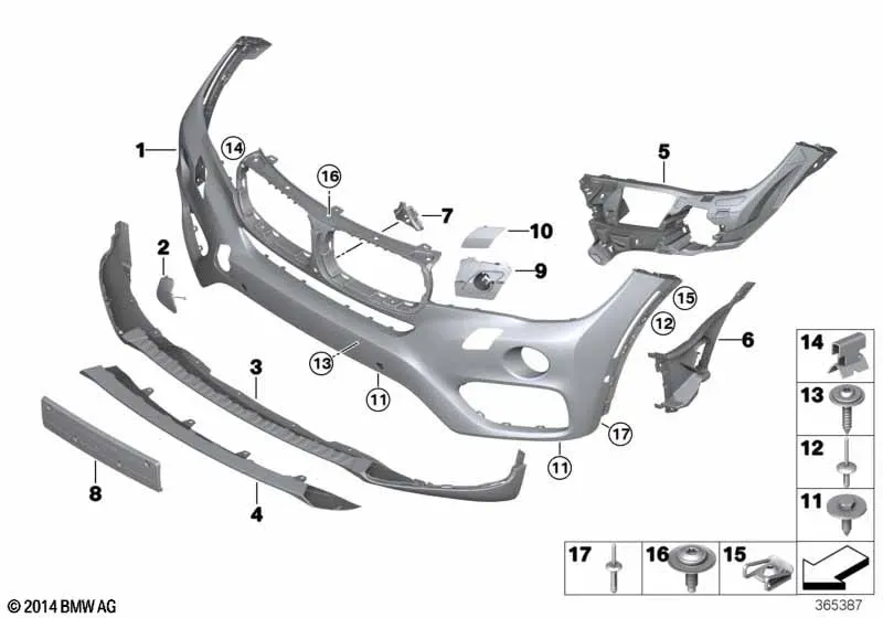 Front Bumper Trim diagram
