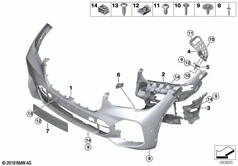 Front Bumper Trim diagram