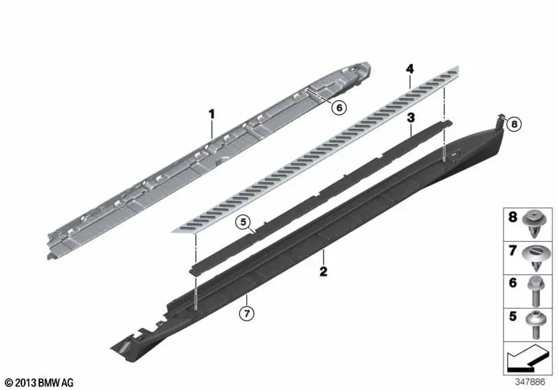 Rocker Panel Trim diagram