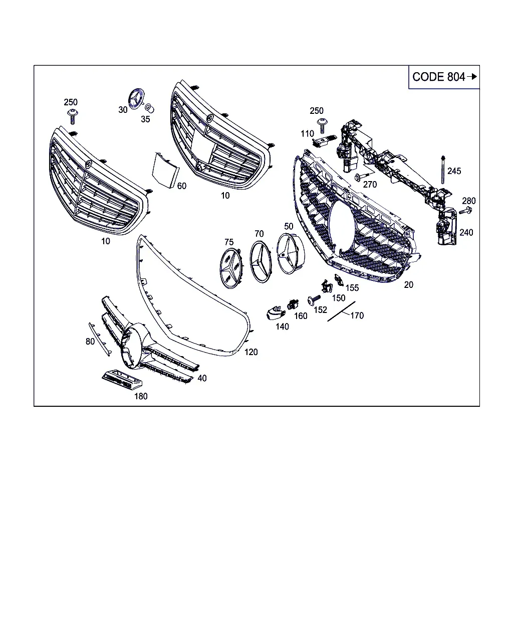 Radiator Grille diagram