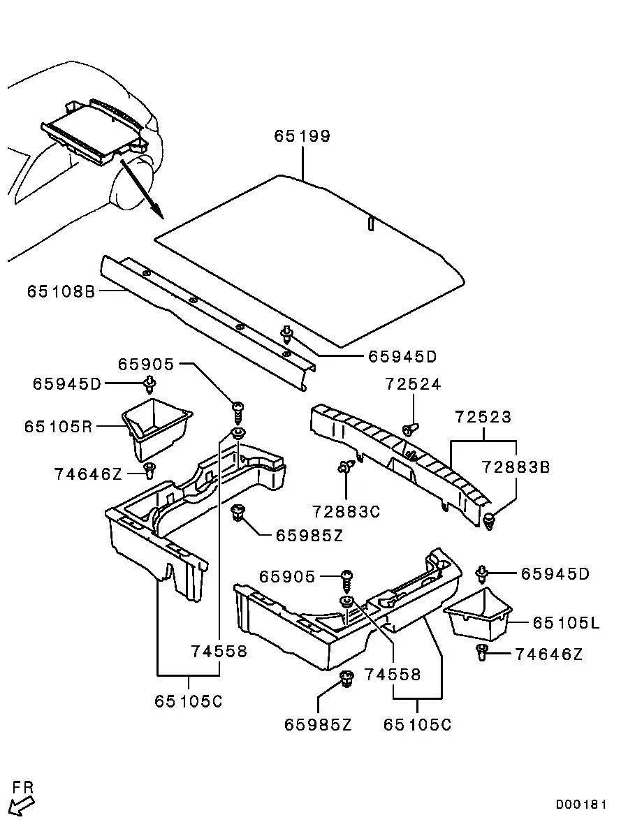 Baggage Room Trim diagram