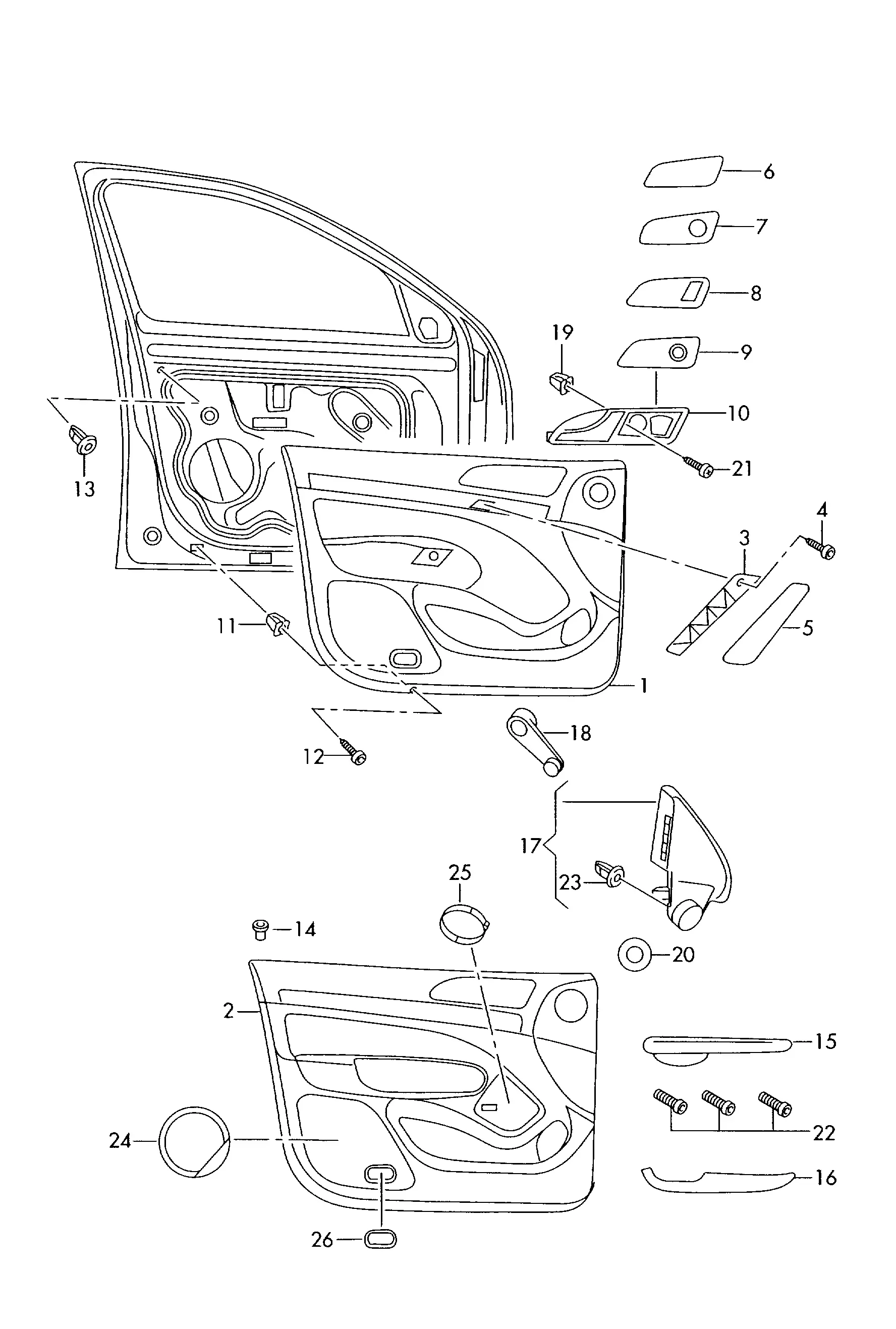 Door Trim Panels diagram