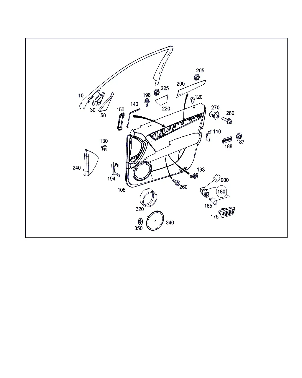 Door Trim Panel diagram