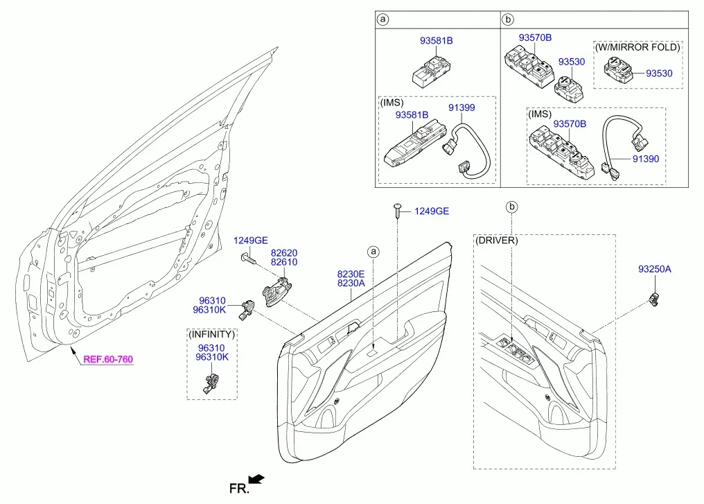 Front Door Trim diagram