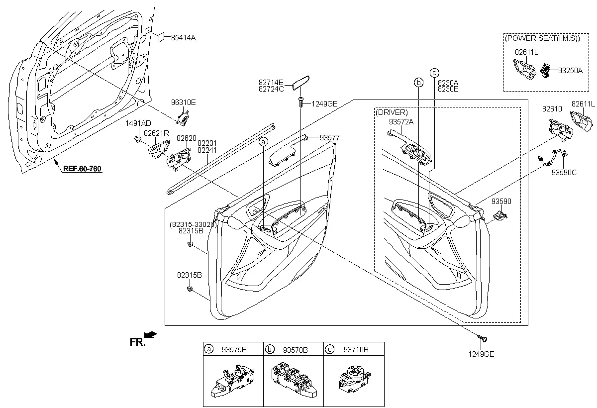 Front Door Trim diagram