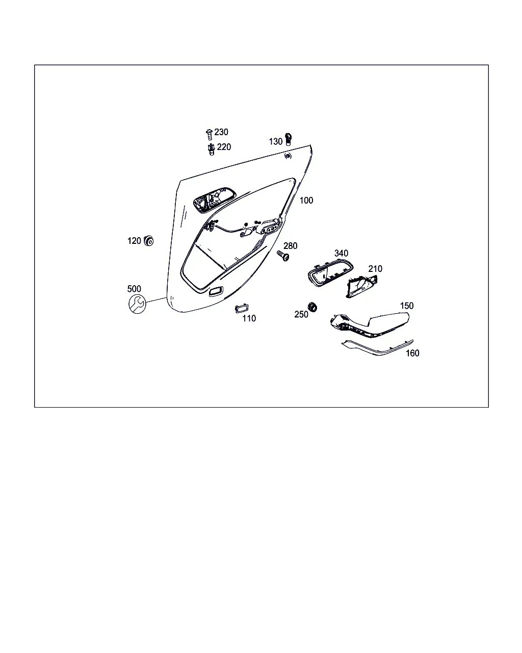 Rear Door Trim Panel diagram