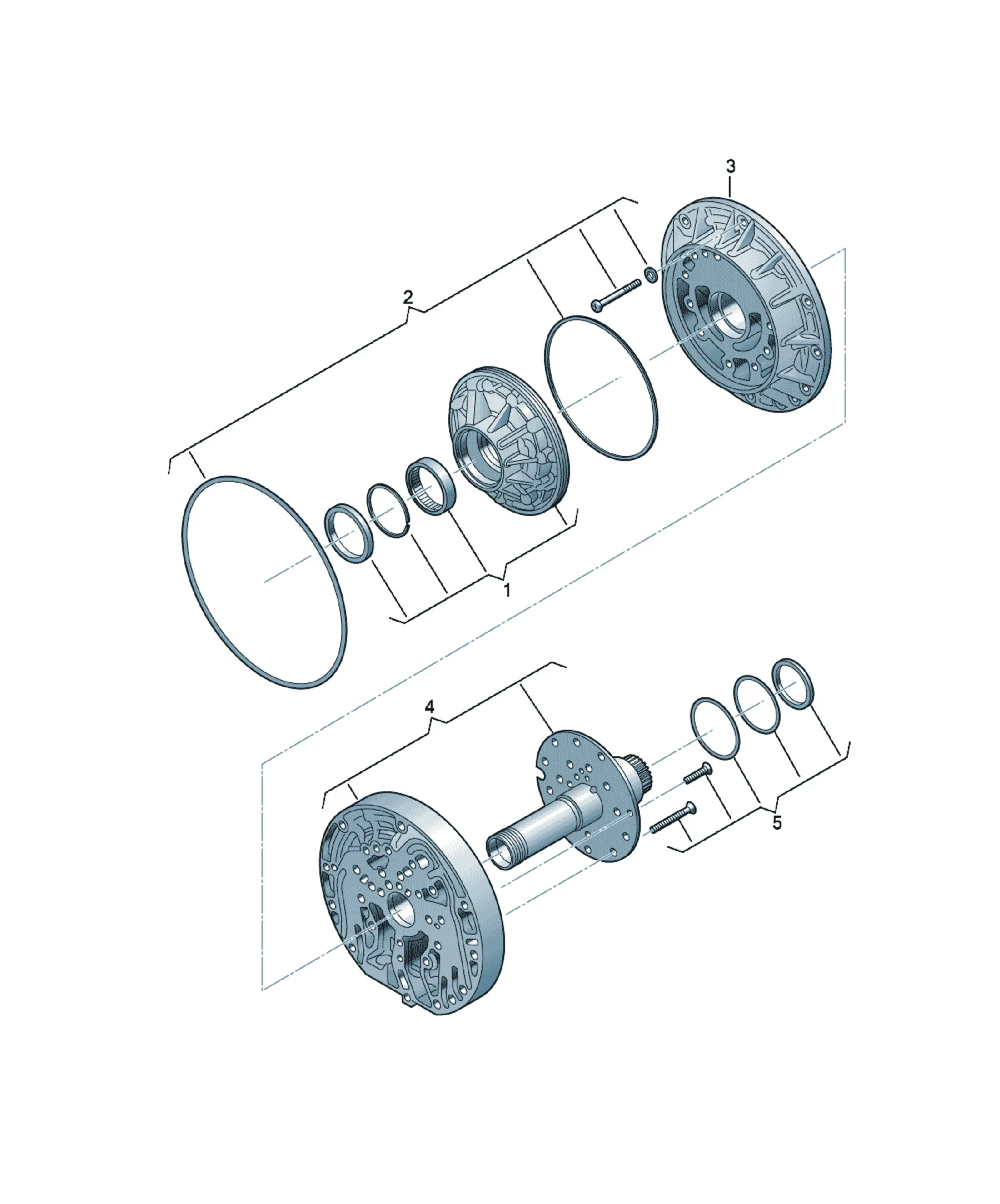 Transmission oil pump diagram