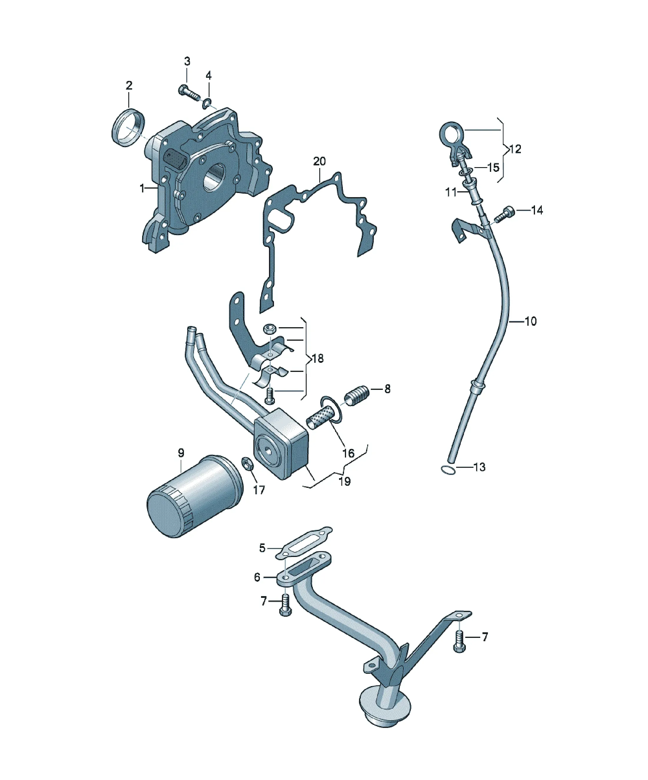 Oil pump diagram