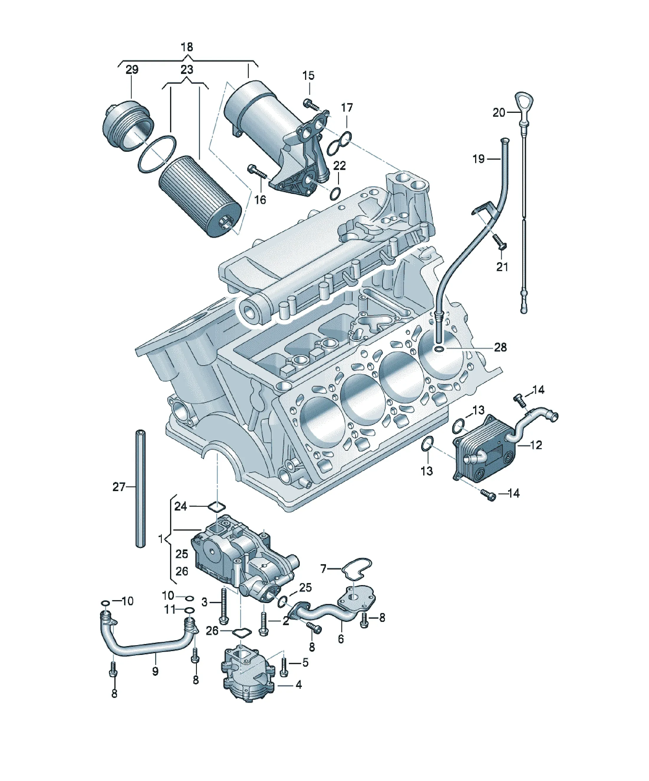 Oil pump diagram