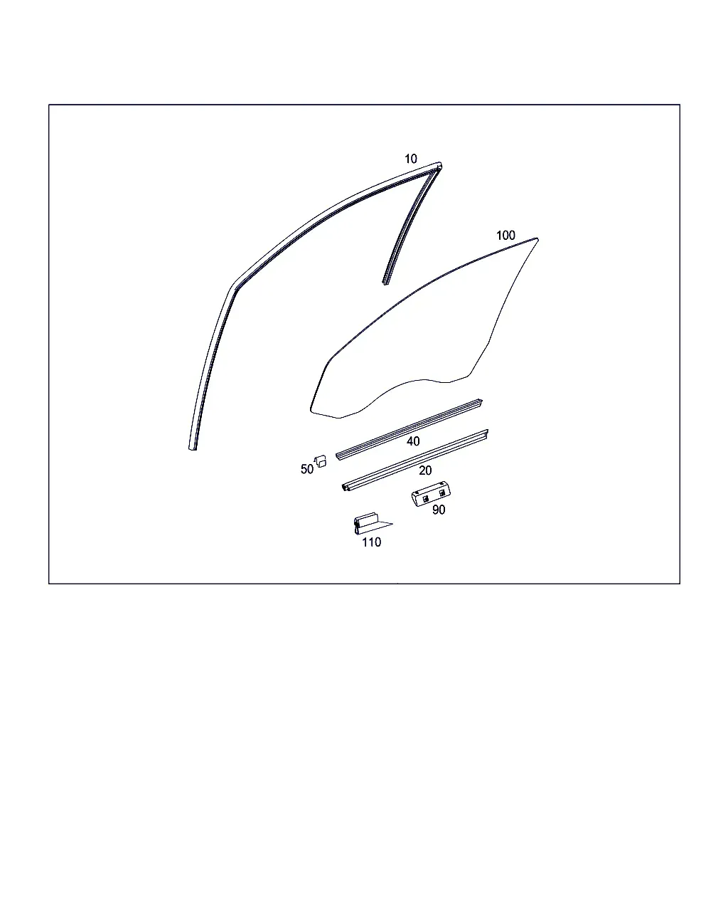 Окна водительской двери diagram
